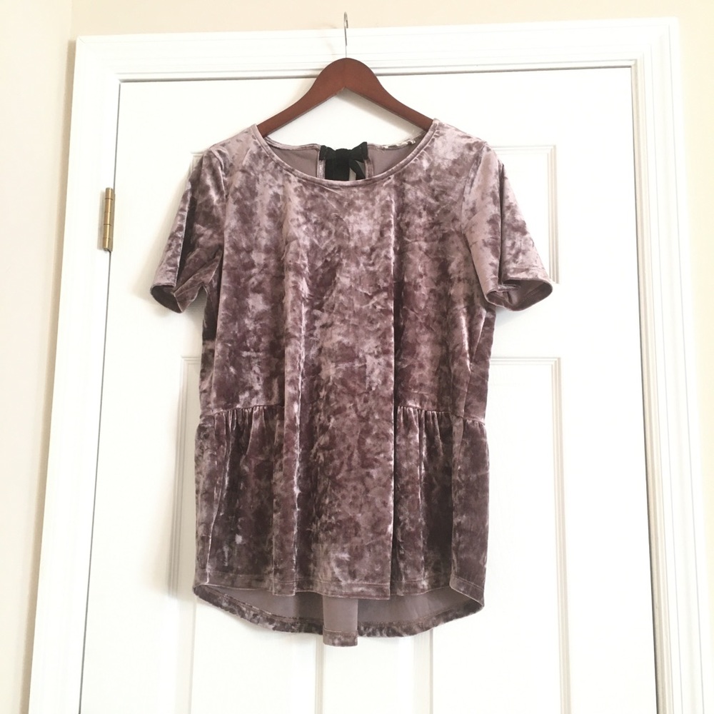Pleione Crushed Velvet Top